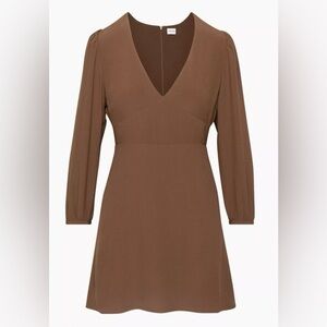 Aritzia greyson Cognac Dress size 2
